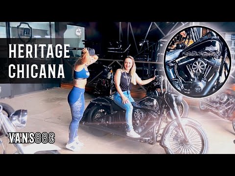 No momento, você está visualizando A HARLEY HERITAGE CHICANA MAIS LINDA QUE JÁ VI!