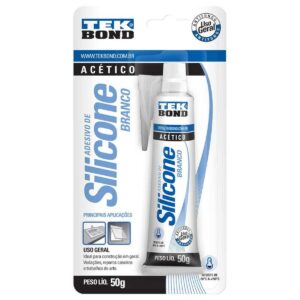 Silicone Acético Branco 50G Blister Tekbond (Entregue por Ferramentas Kennedy)