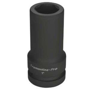 Soquete de Impacto Sextavado Longo em Aço Cromo Molibdênio 27 MM – Encaixe 1′ Tramontina 44932027 (Entregue por Ferramentas Kennedy)