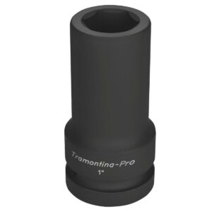 Soquete de Impacto Sextavado Longo em Aço Cromo Molibdênio 27 MM – Encaixe 1′ Tramontina 44932027 (Entregue por Ferramentas Kennedy)