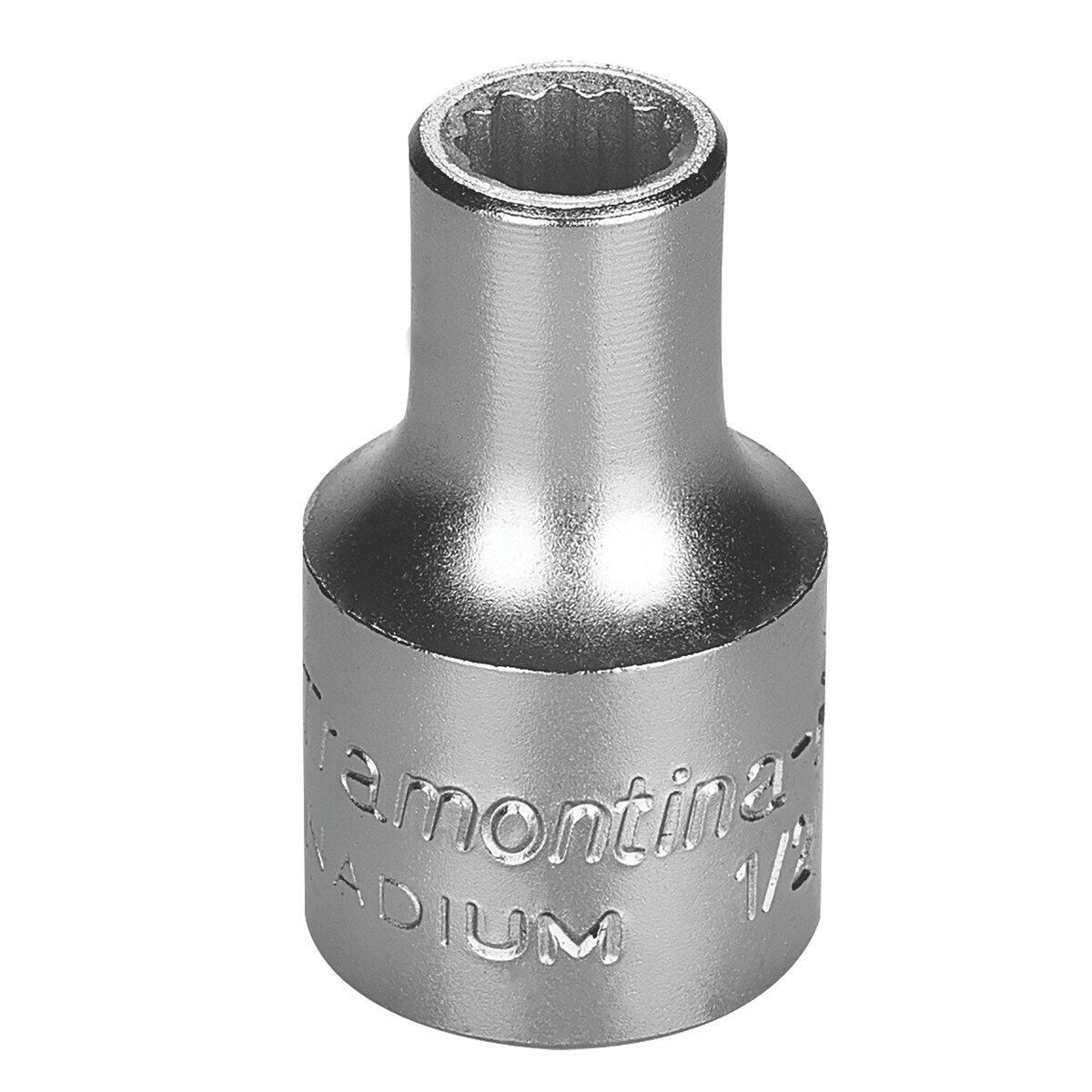 Soquete Estriado em Aço Cromo Vanádio 12 MM - Encaixe 1/2" Tramontina 44833112