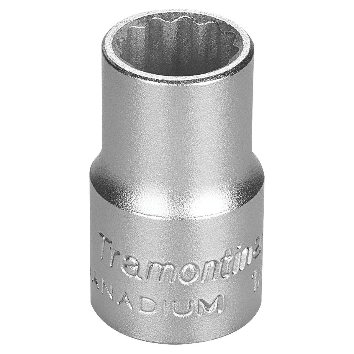 Soquete Estriado em Aço Cromo Vanádio 15 MM - Encaixe 1/2" Tramontina 44833115