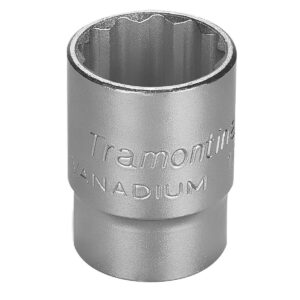 Soquete Estriado em Aço Cromo Vanádio 23 MM – Encaixe 1/2″ Tramontina 44833123 (Entregue por Ferramentas Kennedy)