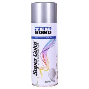 Tinta Spray Alta Temperatura Alumínio 350Ml Tekbond (Entregue por Ferramentas Kennedy)