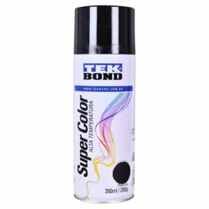 Tinta Spray Alta Temperatura Preto Fosco 350Ml Tekbond (Entregue por Ferramentas Kennedy)