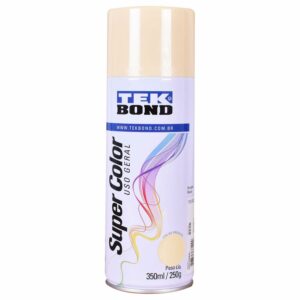 Tinta Spray Super Color para Uso Geral Bege 350Ml Tekbond (Entregue por Ferramentas Kennedy)