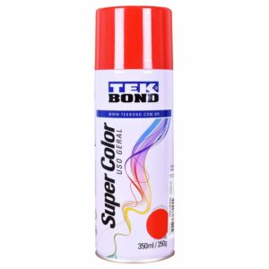 Tinta Spray Super Color para Uso Geral Vermelha 350Ml Tekbond (Entregue por Ferramentas Kennedy)