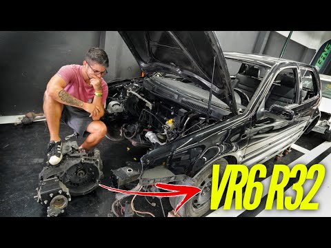 Leia mais sobre o artigo COLOCANDO O MOTOR R32 NO GOLF SAPÃo 4×4  *TIVEMOS UM PROBLEMA*