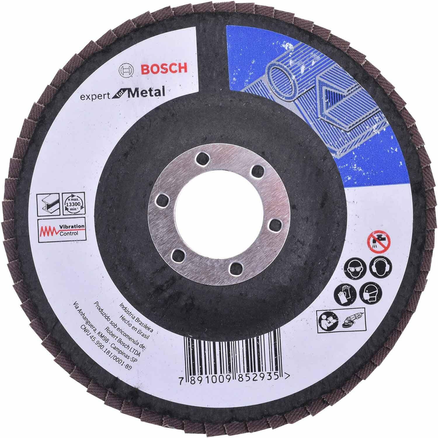 Lixa Disco Flap Expert For Metal 115Mm G60 Bosch