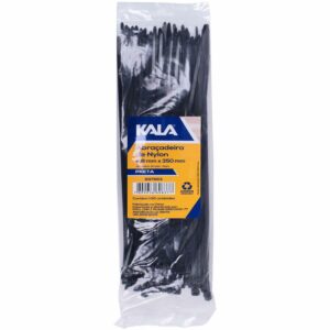 Abraçadeira Nylon 4,8Mm X 350Mm Preta Kala 100 Peças (Entregue por Ferramentas Kennedy)
