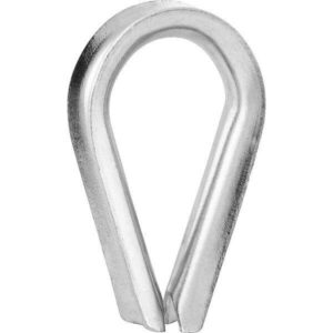 Anilha/sapatilho para Cabo de Aco 4,76 MM – 3/16, Inox Vond (Entregue por Ferramentas Kennedy)