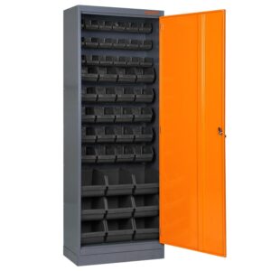Armário Gaveteiro Misto com 47 Gavetas Cor Preta 40003 Presto (Entregue por Ferramentas Kennedy)
