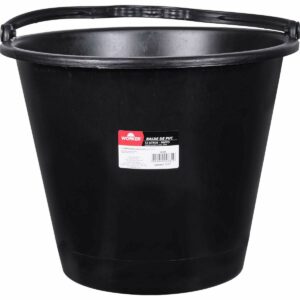 Balde de Pvc para Construção Preto 12L Worker (Entregue por Ferramentas Kennedy)