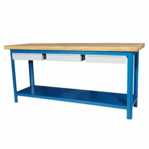 Bancada Aberta Soldada 200X60X92Cm C/ 3 Gavetas 203Cd Fercar (Entregue por Ferramentas Kennedy)
