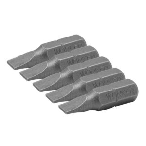 Bits Parafusadeira 1/4″ Ponta Fenda 5X25,4Mm 5 Peças Worker (Entregue por Ferramentas Kennedy)