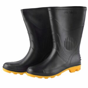 Bota de Pvc Preta com Amarela Nº41 340 Pega Forte Grendene (Entregue por Ferramentas Kennedy)