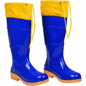 Bota Pvc Azul/amarela N43 Cano Longo com Polaina Worker (Entregue por Ferramentas Kennedy)