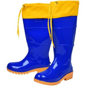 Bota Pvc Azul/amarela N41 Cano Longo com Polaina Worker (Entregue por Ferramentas Kennedy)