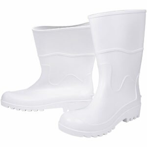 Bota Pvc Branca N36 Cano Médio com Forro Worker (Entregue por Ferramentas Kennedy)