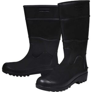 Bota Pvc Preta N43 Cano Longo Sem Forro Worker (Entregue por Ferramentas Kennedy)