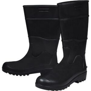 Bota Pvc Preta N37 Cano Longo Sem Forro Worker (Entregue por Ferramentas Kennedy)