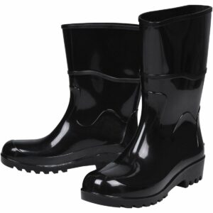 Bota Pvc Preta N37 Cano Médio com Forro Worker (Entregue por Ferramentas Kennedy)