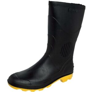 Bota Pvc Preto/amarelo N43 Cano Médio com Forro Grendene (Entregue por Ferramentas Kennedy)