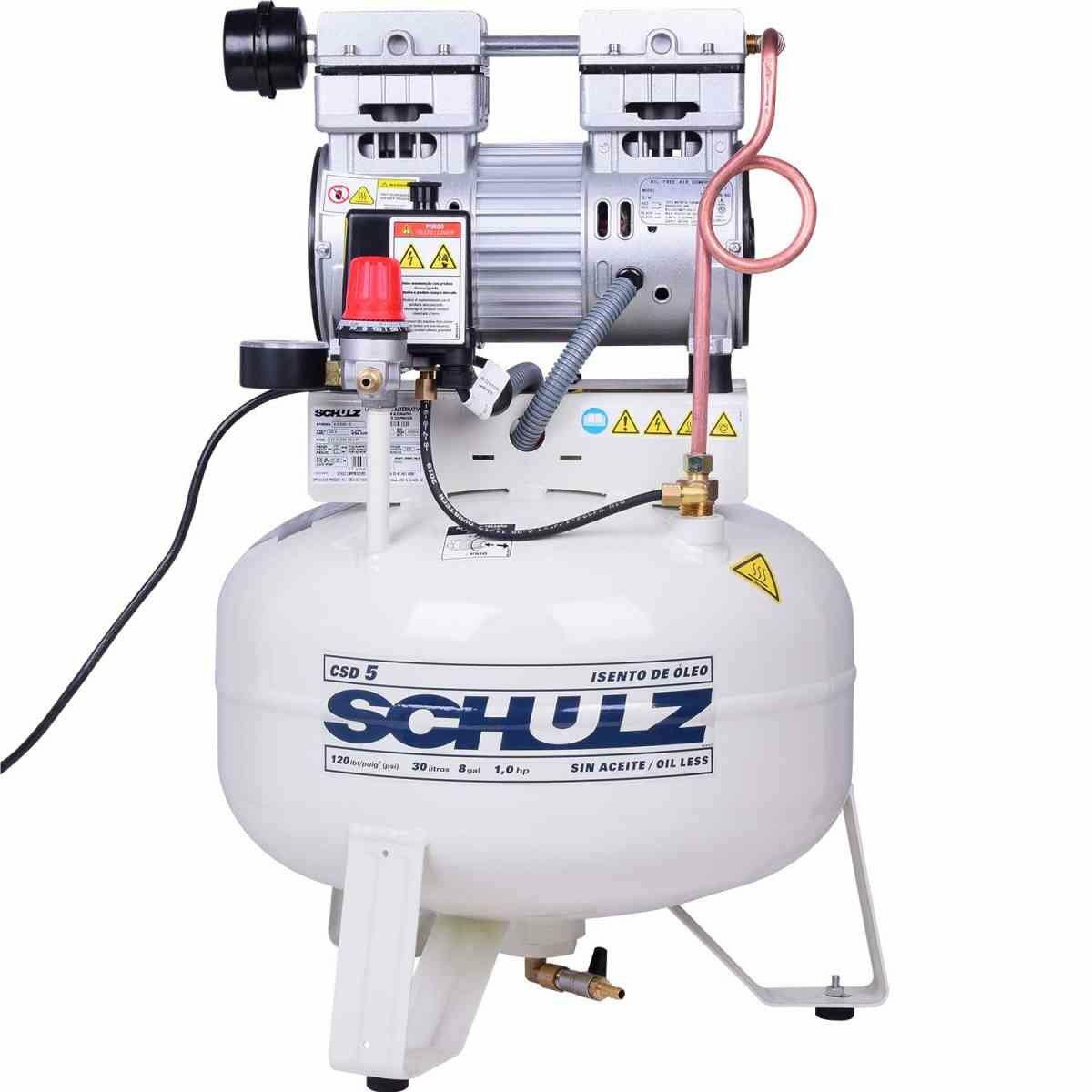 Compressores de Pistão Isento de Óleo Csd 5/30- 127V.