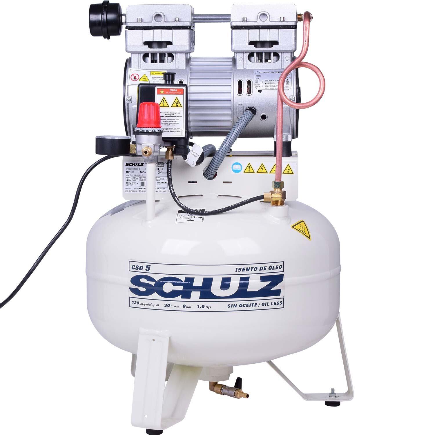 Compressores de Pistão Isento de Óleo Csd 5/30- 220V.