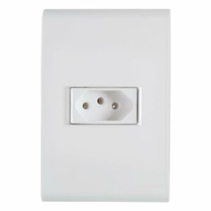 Tomada Simples Liz 3P Horizontal Branco 20A 250V Tramontina (Entregue por Ferramentas Kennedy)