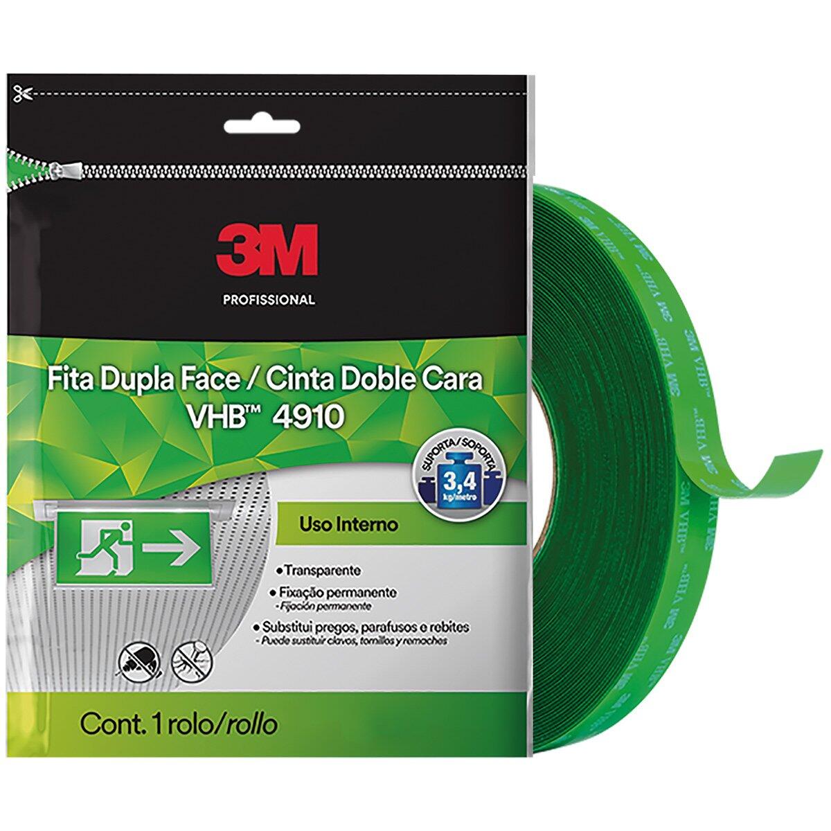 Fita Dupla Face Permanente 12Mmx20M 4910 3M