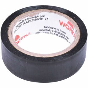 Fita Isolante Antichama Preto 19Mmx5M Worker (Entregue por Ferramentas Kennedy)