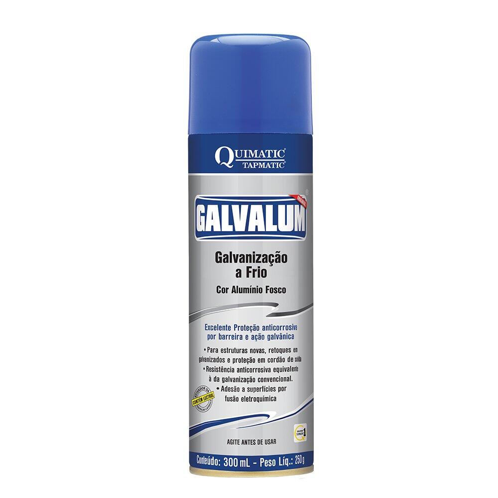 Galvanização A Frio Aluminizada em Spray Galvalum 300Ml Quimatic