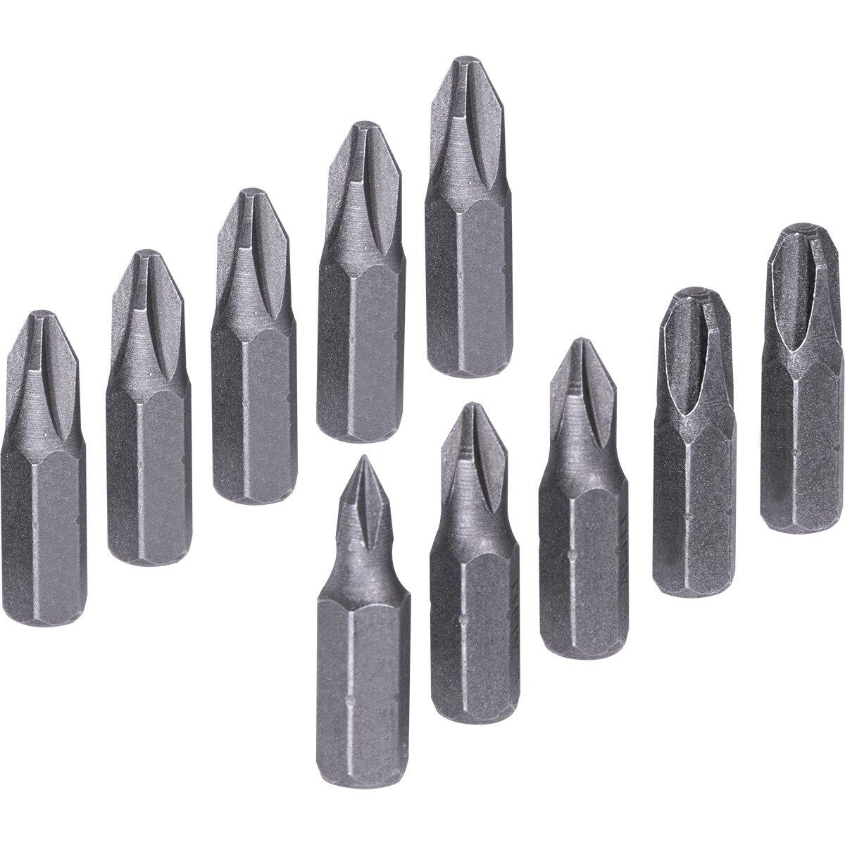 Jogo de Bits para Parafusadeira10 Pçs Phillips Worker
