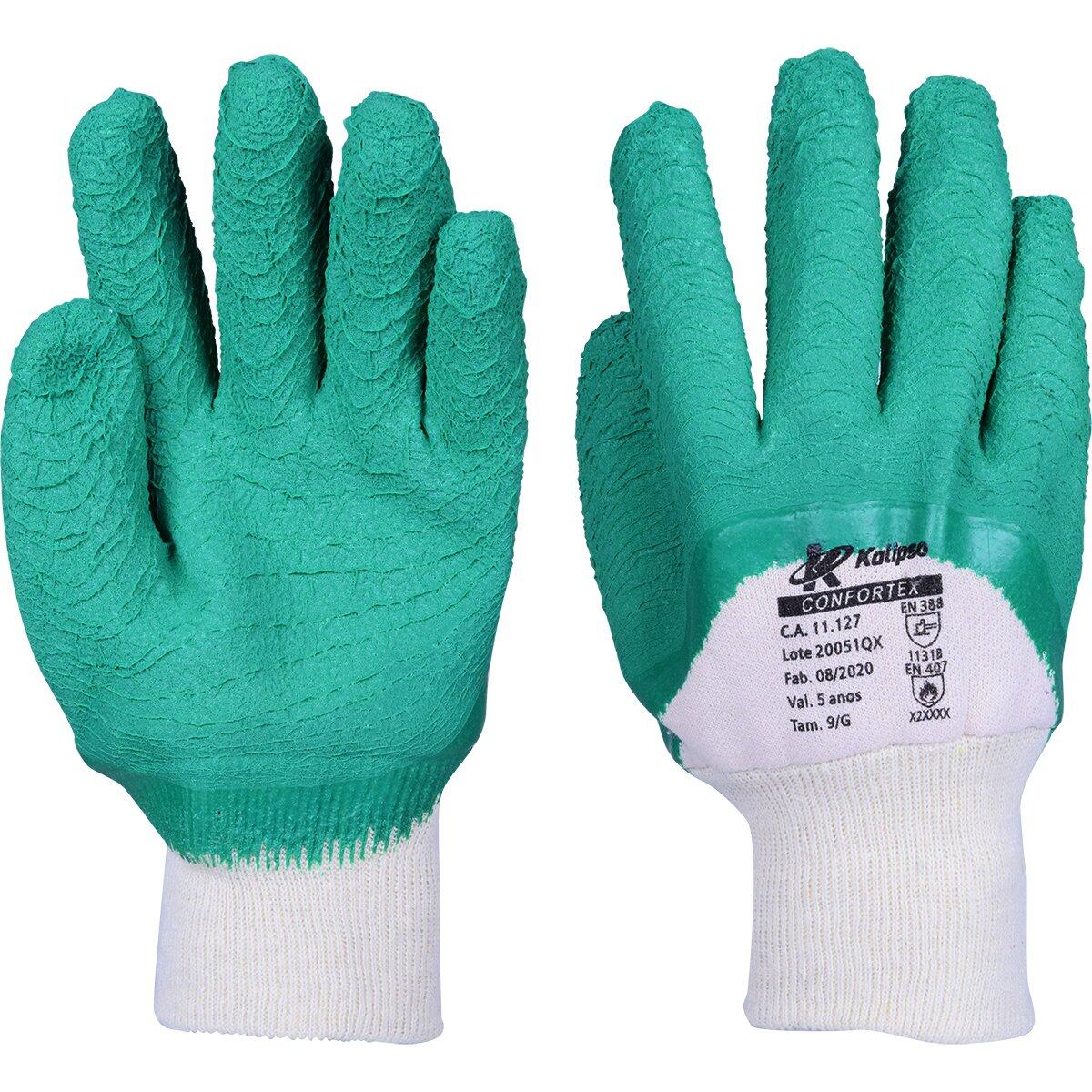 Luva Banhada Latex Confortex G Kalipso