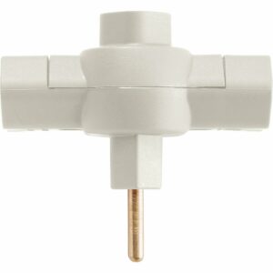 Adaptador T Cinza com 3 Saídas 2P 10A 250V Tramontina (Entregue por Ferramentas Kennedy)