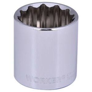 Soquete Estriado Encaixe 1/2″ 30Mm Worker (Entregue por Ferramentas Kennedy)
