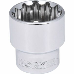 Soquete Estriado Encaixe 1/2″ 32Mm Worker (Entregue por Ferramentas Kennedy)