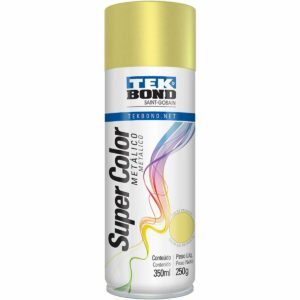 Tinta Spray Metalico Tekbond Dourado 350Ml (Entregue por Ferramentas Kennedy)