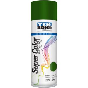 Tinta Spray Metálico Verde 350Ml Tekbond (Entregue por Ferramentas Kennedy)