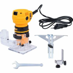 Tupia Elétrica para Laminados 450W com Guia Dwe6000-B2 Dewalt – 220V (Entregue por Ferramentas Kennedy)