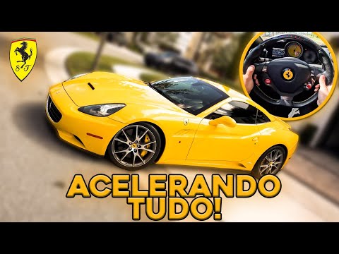 Leia mais sobre o artigo CANO RETA NA MINHA FERRARI CONVERSÍVEL * ACELERANDO TUDO NA FERRARI CALIFORNIA *