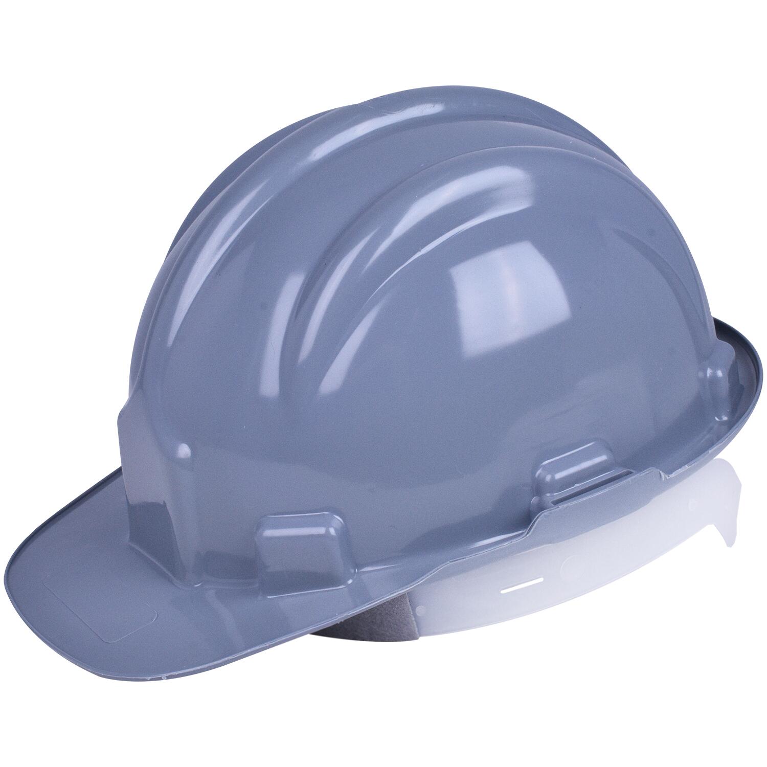 Capacete De SeguranÃ§a Com Carneira E Aba Frontal Cinza Worker