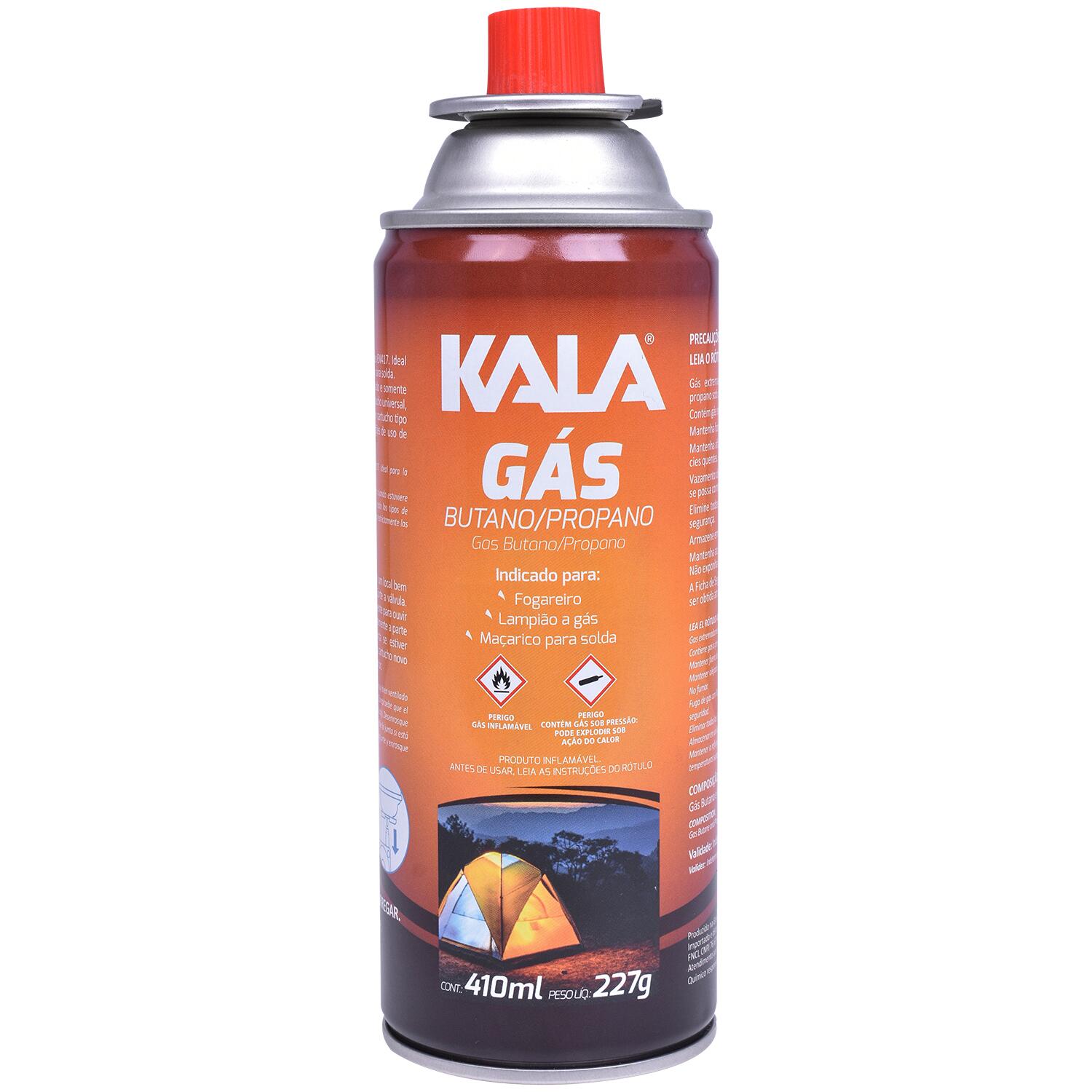 Cartucho De GÃ¡s Butano/propano Para MaÃ§arico 227G 410Ml Kala
