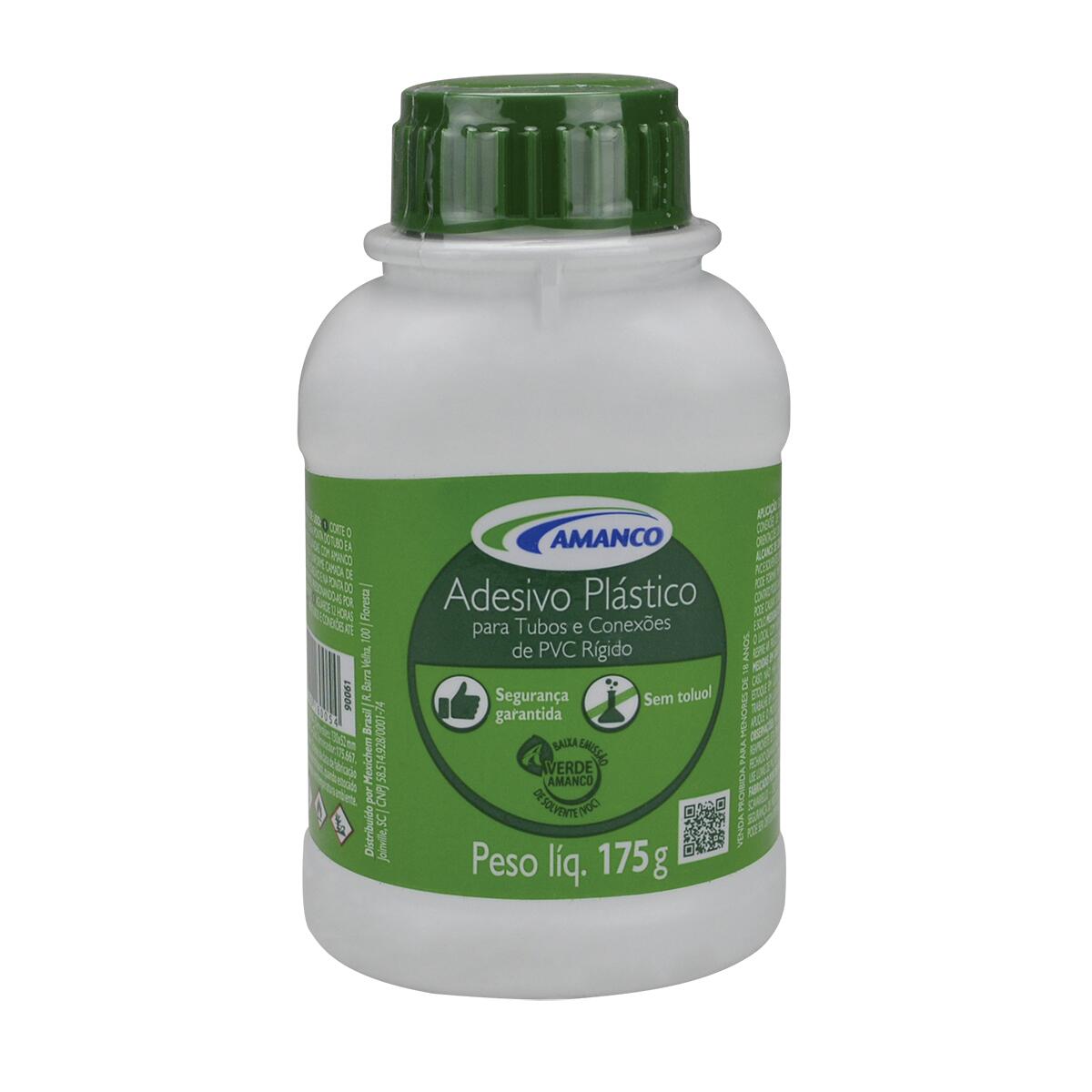 Adesivo PlÃ¡stico Para Pvc Transparente 175G Amanco