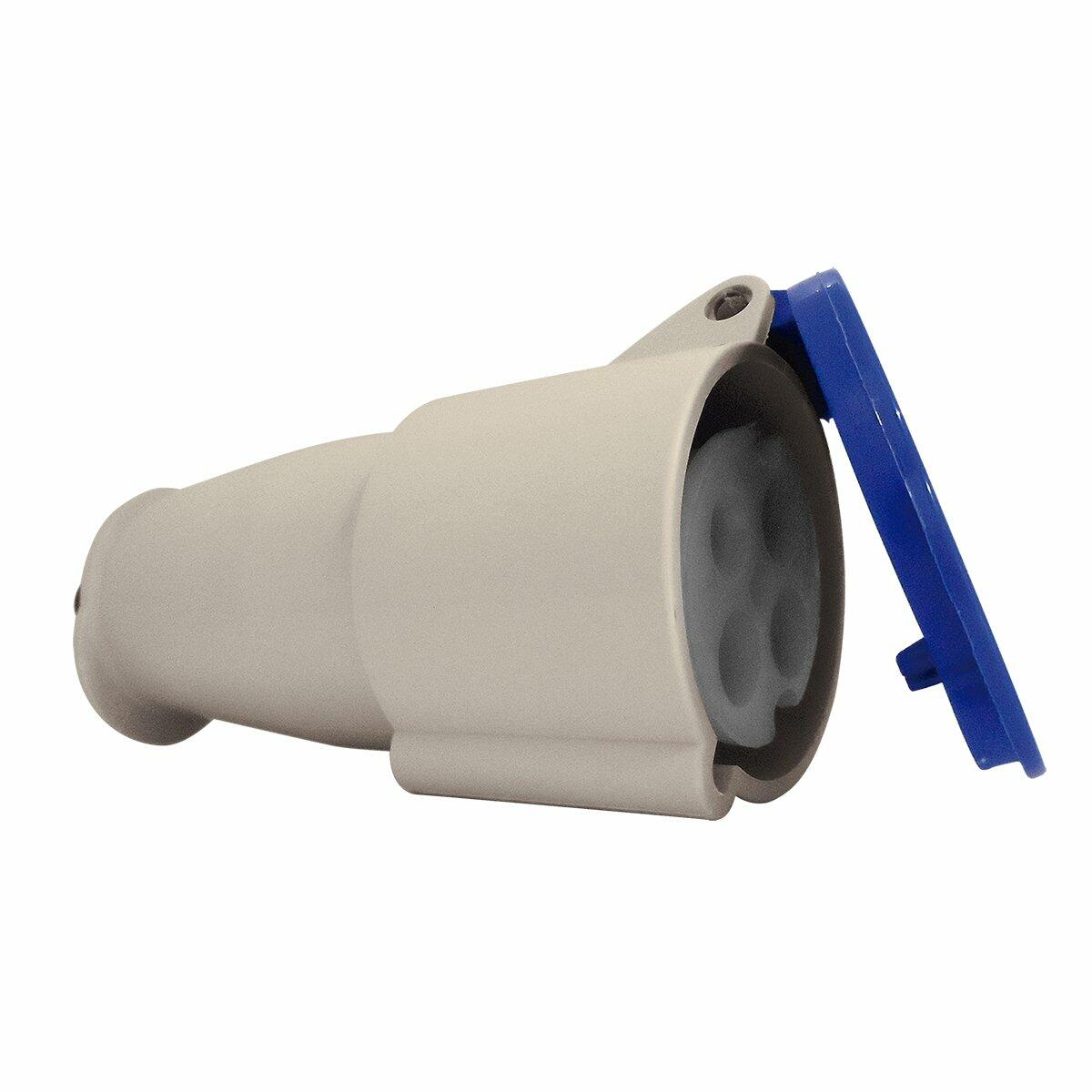 Acoplamento 3P+T Steck 32A 200/250V 9H Az