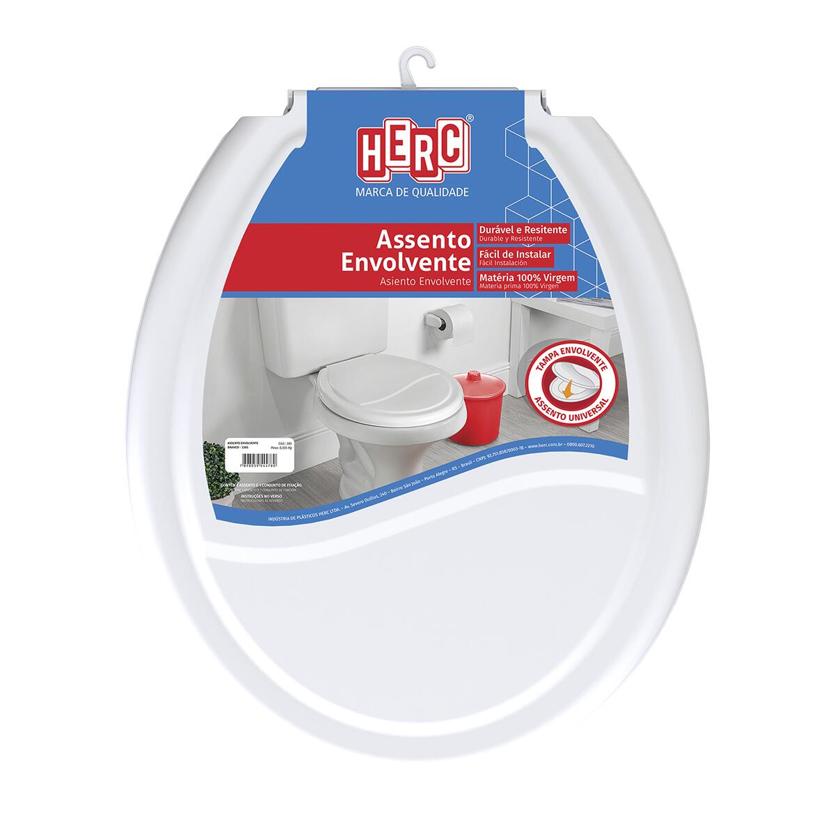 Assento SanitÃ¡rio Envolvente Branco Herc
