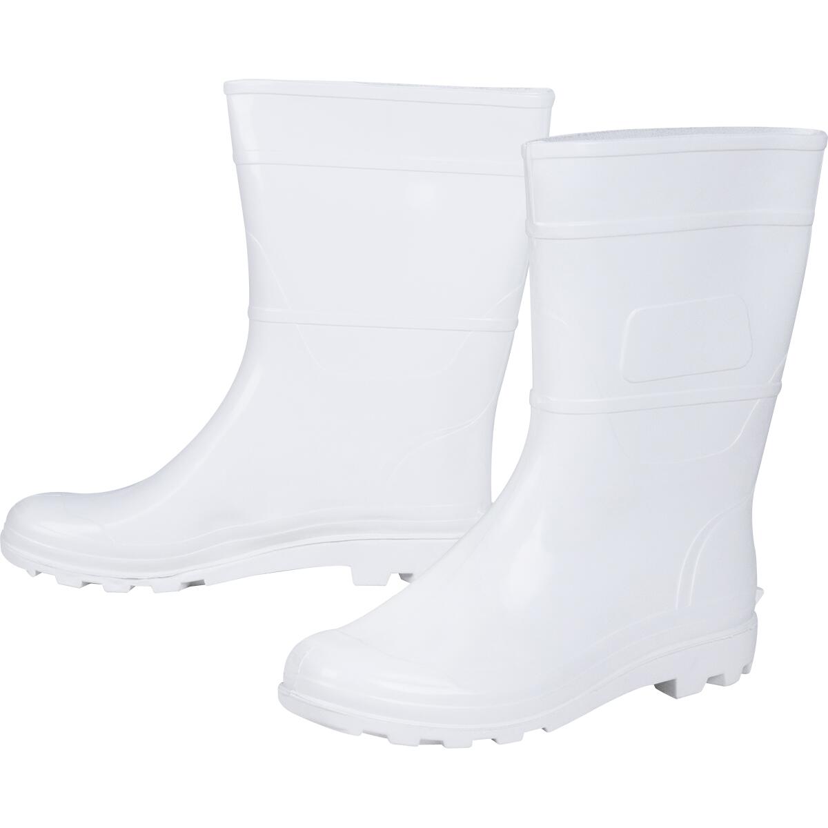Bota Pvc Branca Nr 35/36 Cano MÃ©dio Com Forro Kala