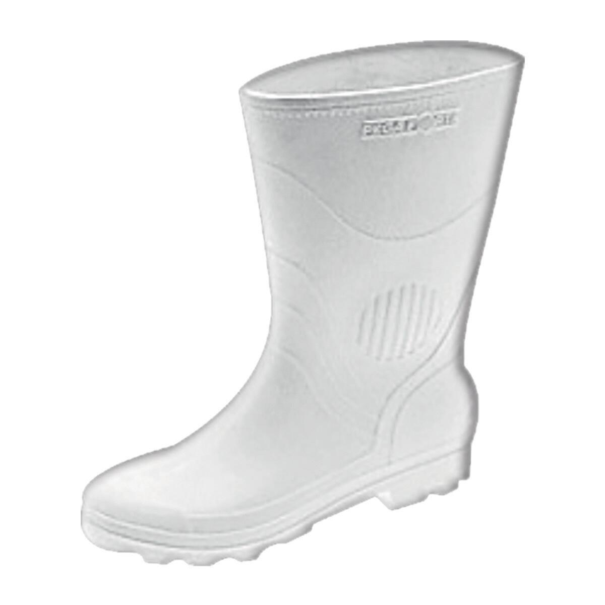 Bota Pvc Branca Nr 37 Cano MÃ©dio Sem Forro Grendene