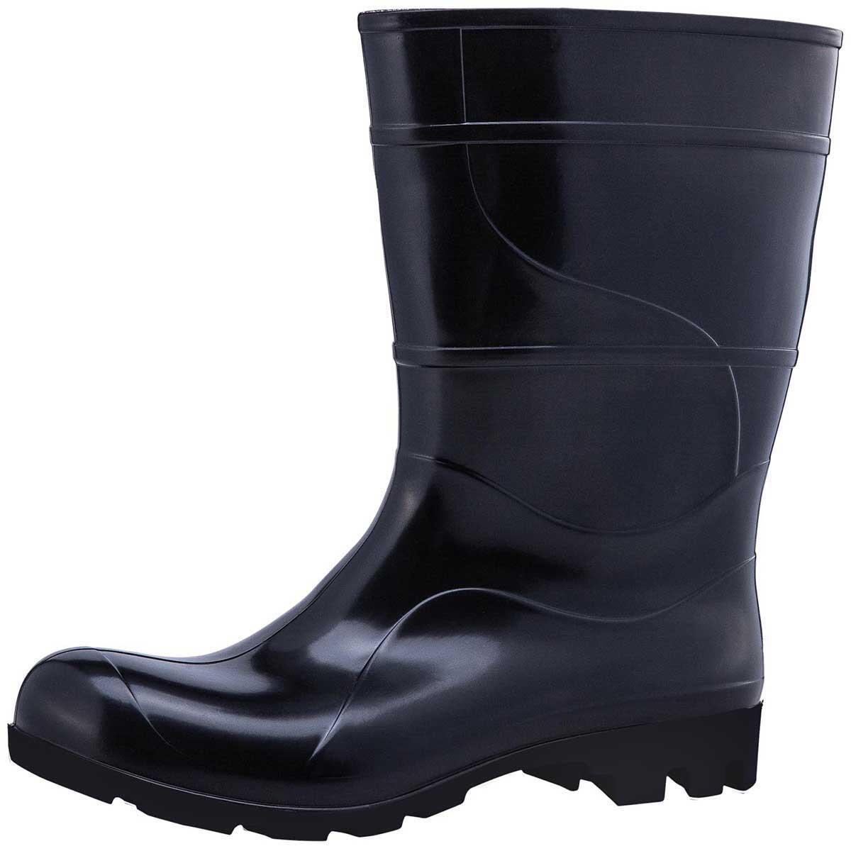 Bota Pvc Preta Nr 43 Cano MÃ©dio Sem Forro Kala